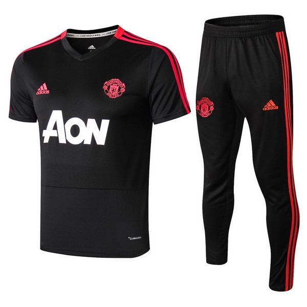 Entrenamiento Manchester United Conjunto Completo 2018-19 Negro Rojo